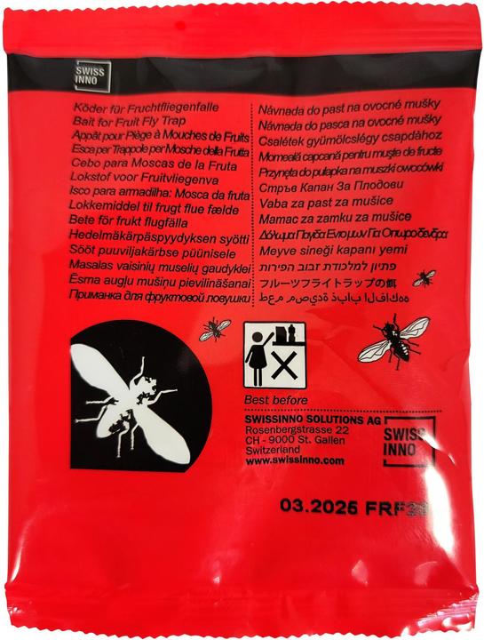 Swissinno Köder für Fruchtfliegenfalle 2er