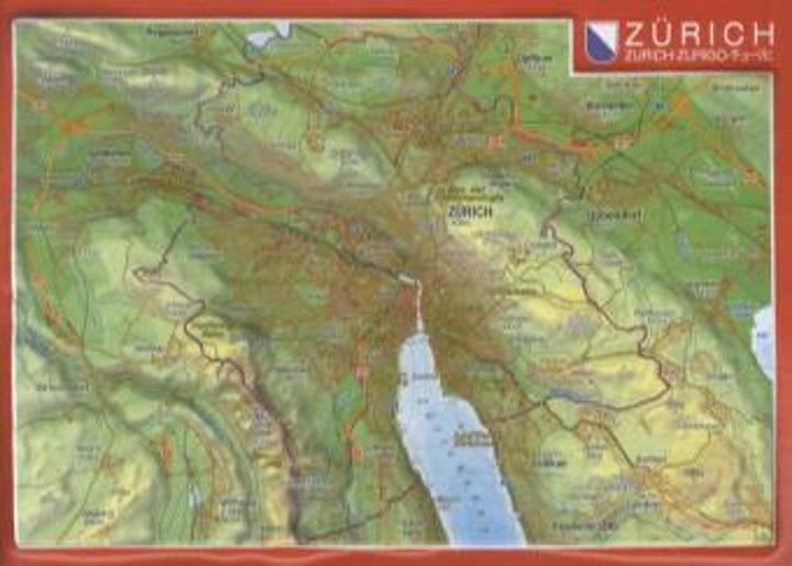 Produktbild Reliefpostkarte Zürich