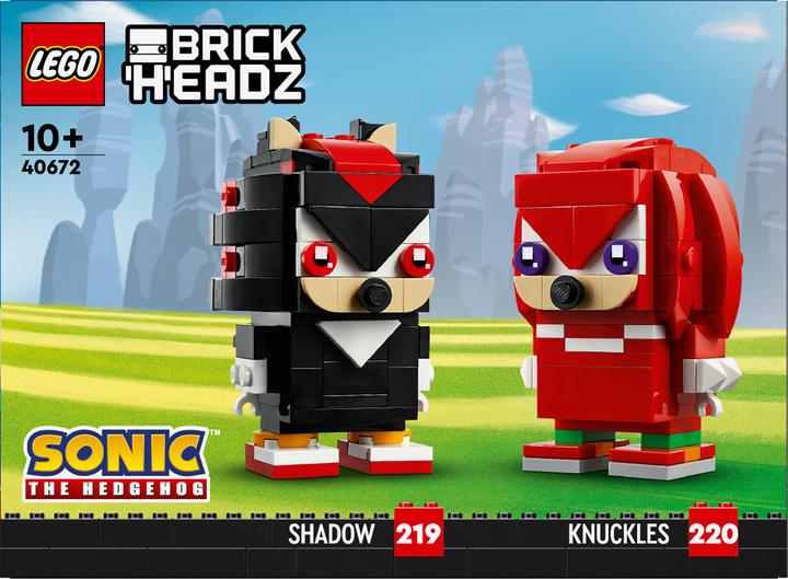 Produktbild LEGO BrickHeadz Sonic the Hedgehog Knuckles & Shadow (40672, LEGO Brickheadz)
