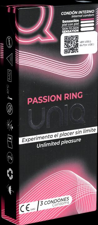 Produktbild Uniq Sexy Hoop» Kondomslip, 3 latexfreie Frauenkondome mit Ring - keine Unterbrechung des Vorspiels (3 Stk.)