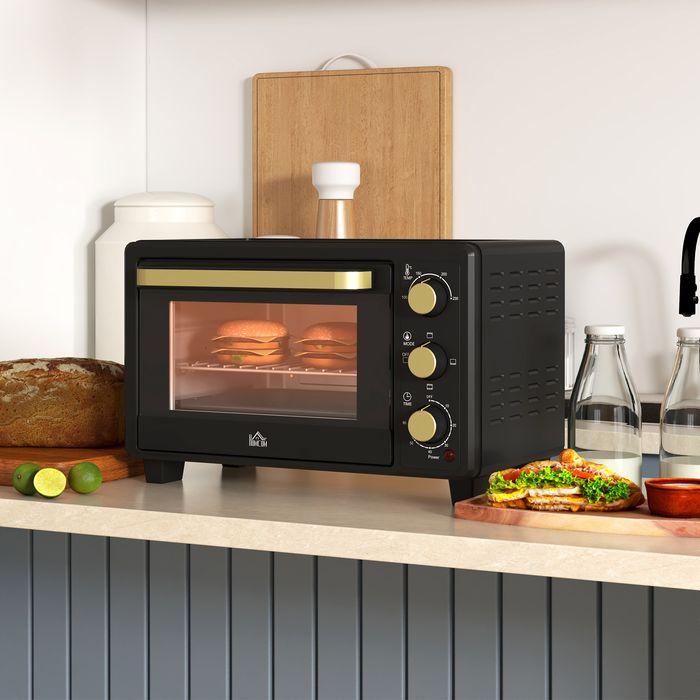 Produktbild Swisshandel24 Minibackofen 16 L 1400W Mini Backofen 100-230℃ 60 Min. Timer Schwarz