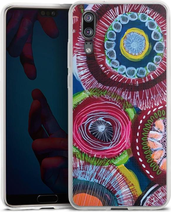 Produktbild DeinDesign Silikon Hülle für Huawei P20 Handyhülle Case Smartphone Schutzhülle Farbe Malerei bunt (Huawei P20)