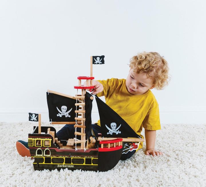 Actual product image Le Toy Van Barbarossa pirate ship