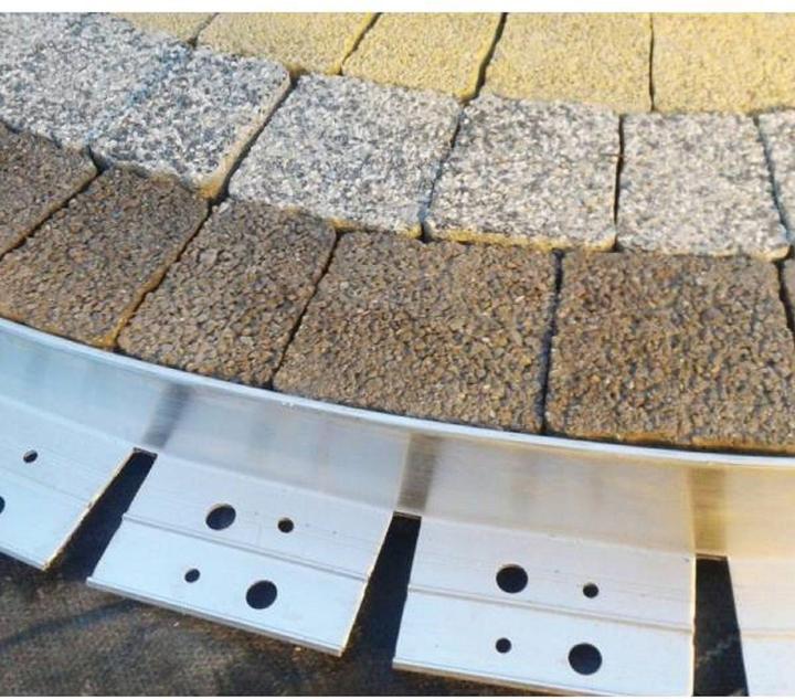 Produktbild Green Split Ultra Starke Alu Rasenkanten 64mm x 100cm | Beeteinfassung | Beetumrandung | Beetbegrenzungen (100 cm)