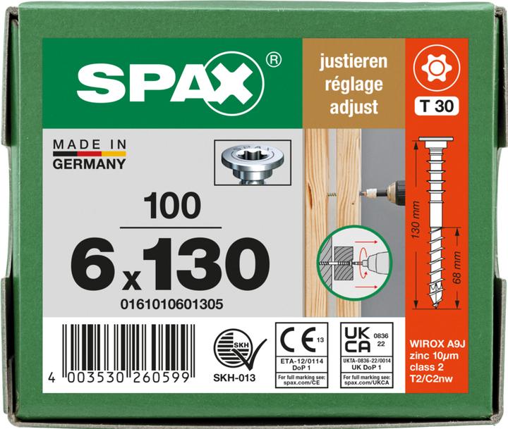 Produktbild Spax Justierschrauben (100 Schrauben pro Stück)