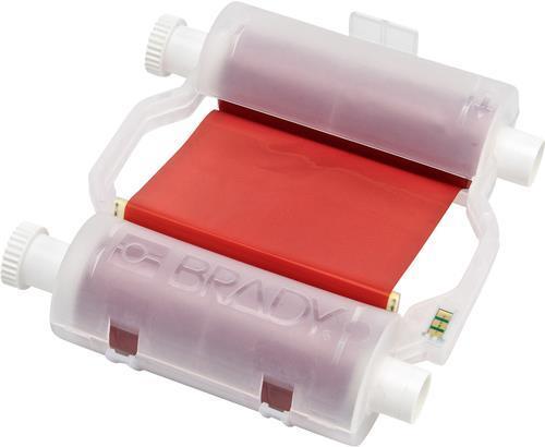 Actual product image Brady Red Heavy-Duty Print Ribbon (11 cm, Red)