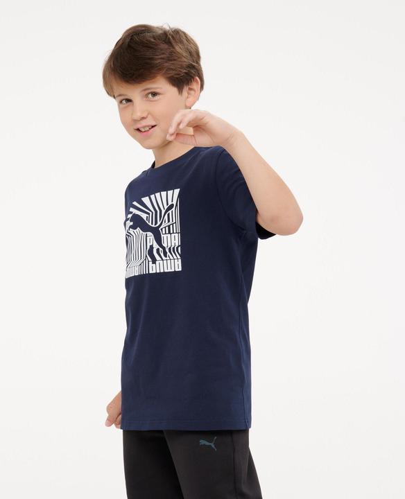 Actual product image Decathlon T-Shirt Kinder Baumwolle - blau mit Print (164)