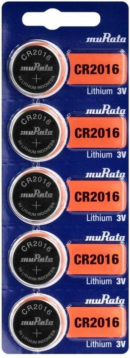 Immagine prodotto Murata Pile a bottone al litio CR 2016 (5 pz., CR2016, 90 mAh)