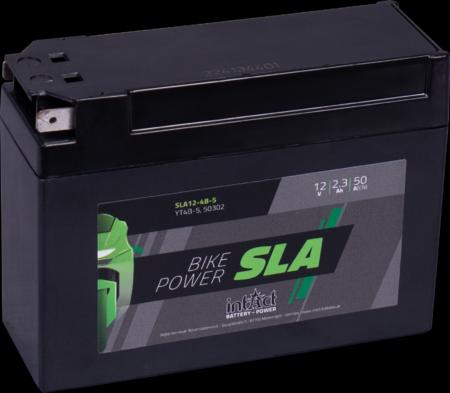 Actual product image Intact SLA12-4B-5 Bike-Power SLA 2,3Ah motorcycle battery YT4B-BS (DIN 50302) (12 V, 2.30 Ah, 50 A)
