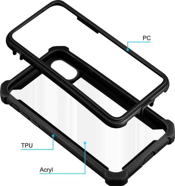 Immagine prodotto Cadorabo Copertura acrilica ibrida 2 in 1 (Apple iPhone XR)
