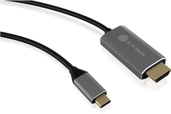 Produktbild Icy Box IB-CB020-C, USB 3.1 C - HDMI, HDCP 2.2 (1.80 m, HDMI)