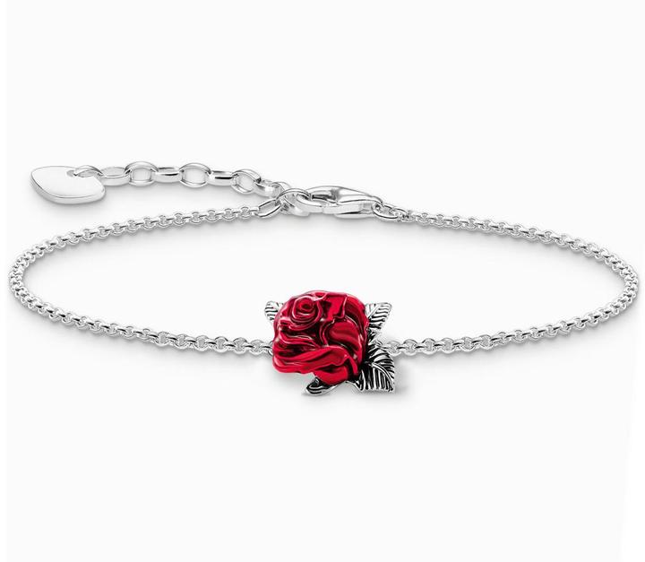 Immagine prodotto Thomas Sabo Bracciale Roses Romance (19 cm, Smalto, Argento 925)