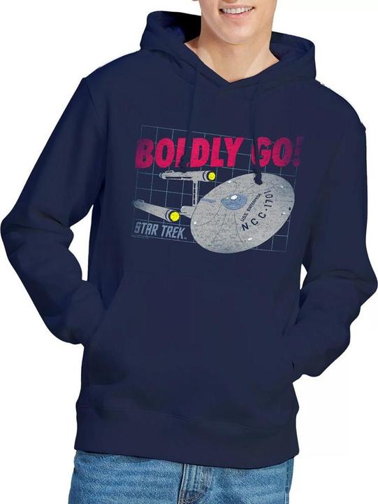 Immagine prodotto Boldly Go Felpa con Cappuccio Uomo (XXL)