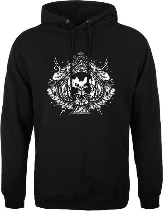 Produktbild Grindstore Skull Spade Kapuzenpullover (L)