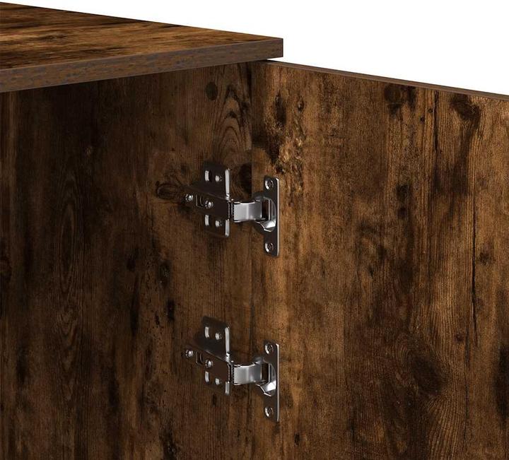 Image du produit VidaXL Armoire de stockage chêne fumé 50x45x103,5 cm Armoire en bois composite