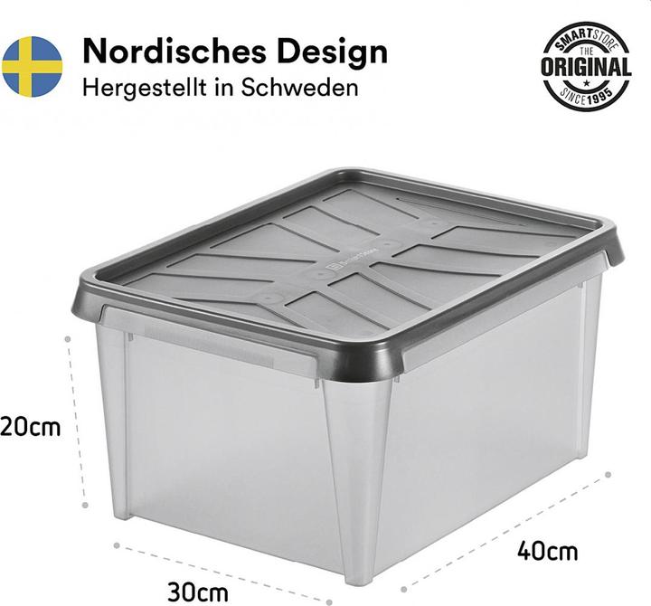 Immagine prodotto Ebnat SmartStore Dry Box grigio (40 x 30 x 20 cm, 12 l)
