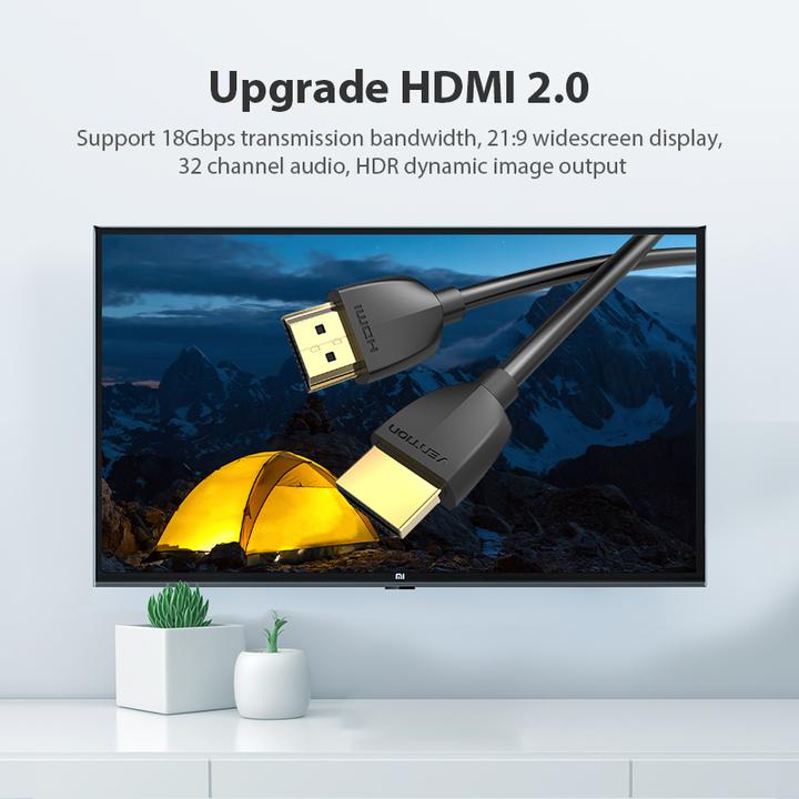 Image du produit Vention Câble HDMI AAIBF 1m (noir) (1 m, HDMI)