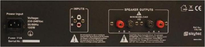 Actual product image Skytec Power Amplifier SPL 400 Black (Final stage)