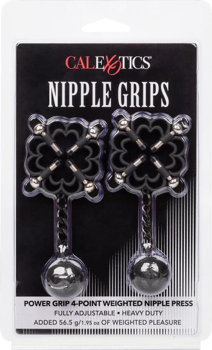 Actual product image CalExotics Nipple Grips Power Grip 4-Point Weighted Nipple Press