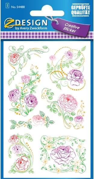 Image du produit Z-Design Blumenaufkleber