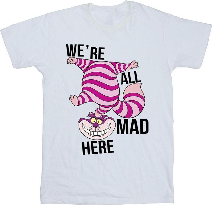 Disney Mädchen Alice im Wunderland Alles verrückt hier TShirt aus Baumwolle