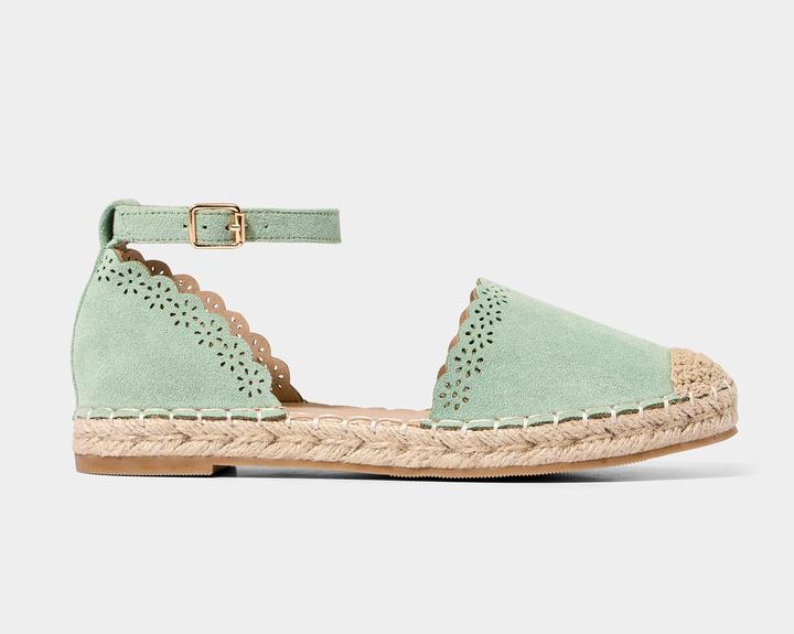 Actual product image Joe Browns Laser-Cut Flower Espadrille Flat Shoes (42)