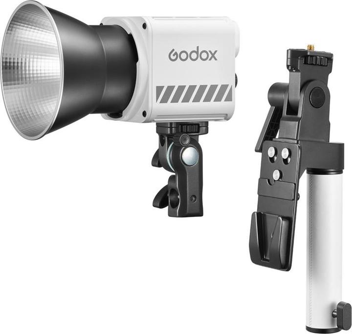 Actual product image Godox ML60II BI Portable LED Light (Bi Colour) with AK B02 Holding Handle and Battery Support Kit (Video light)