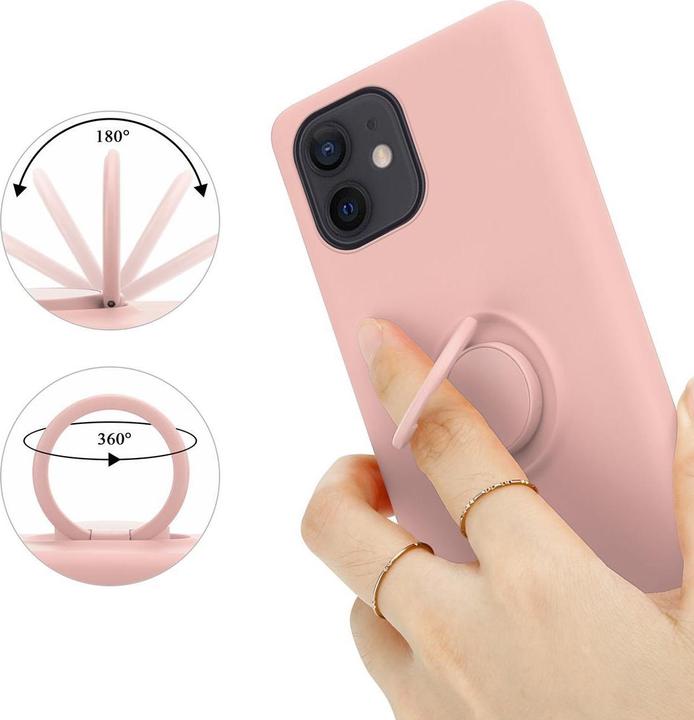 Immagine prodotto Cadorabo Custodia in silicone TPU Liquid Ring Cover (Apple iPhone 12 mini)