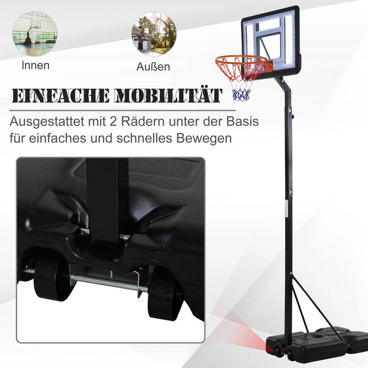 Produktbild Homcom Basketballkorb mit 2 Rädern