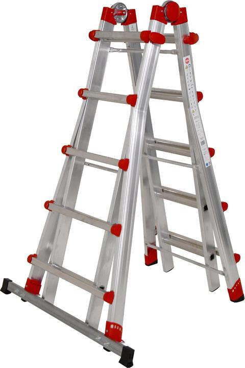 Produktbild Hailo Mulitfunktions-Teleskopleiter (Stehleiter, Teleskopleiter, Mehrzweckleiter, 24 cm)