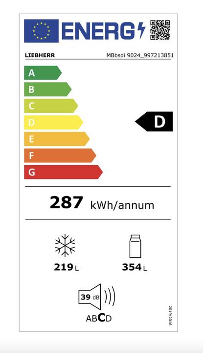 Energie-Label Liebherr MBbsdi 9024 Plus (572 l)