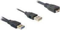 Immagine prodotto Delock Cavo USB 3.0 Y 1x USB 3.0 micro-B St+ USB 2.0-A St 20cm (0.60 m, USB 3.0, 4.50 W)