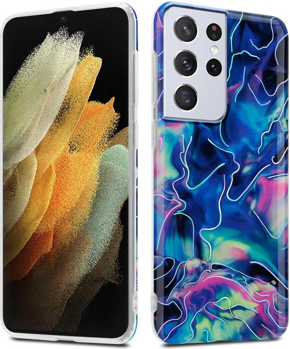Immagine prodotto Cadorabo IMD TPU Colourful Marble Cover (Samsung Galaxy S21 Ultra)