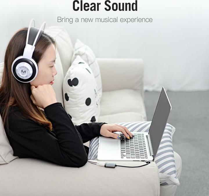 Actual product image Vention External USB audio card ORICO CDKHB 15cm (USB)