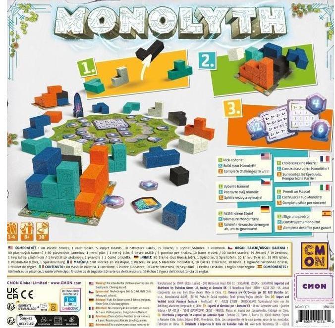 Immagine prodotto Cmon Monolyth, gioco da tavolo, per 1-4 giocatori, da 8 anni (edizione DE) (Inglese)