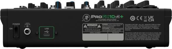 Produktbild Mackie Mischpult ProFX10V3+ Analogmixer mit 2x XLR-Kabel (Studio- und Livemixer)