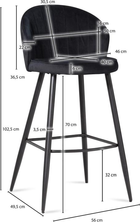 Actual product image FineBuy Set of 2 bar stools