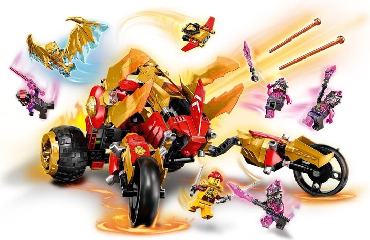 Actual product image LEGO Kai's gold dragon raider (71773, LEGO Ninjago)
