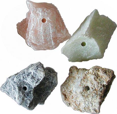 Produktbild Efco Speckstein-Amulettsteine, farbig sortiert, 4 Stk.