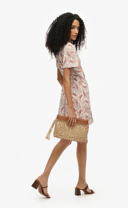 Actual product image Superdry Ss Printed Mini Wrap Dress (14)