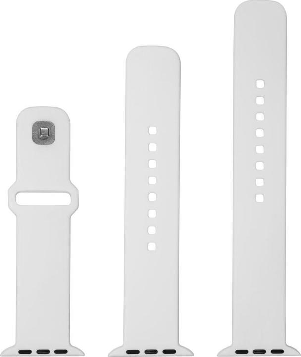 Produktbild Fixed Silikon Sporty Clock Block Apple Watch 38/40/41mm Smart Watch, Weiss (Silikon)