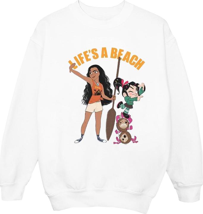 Disney Wreck It Ralph Moana And Vanellope Sweatshirt Mädchen