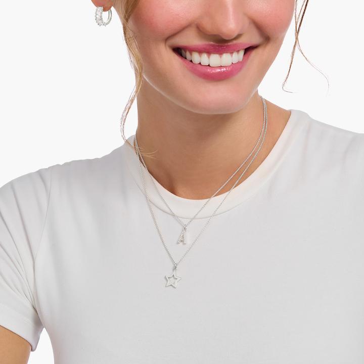 Immagine prodotto Thomas Sabo Catena con ciondolo a forma di lettera T in argento (Argento 925, 38 - 45 cm)