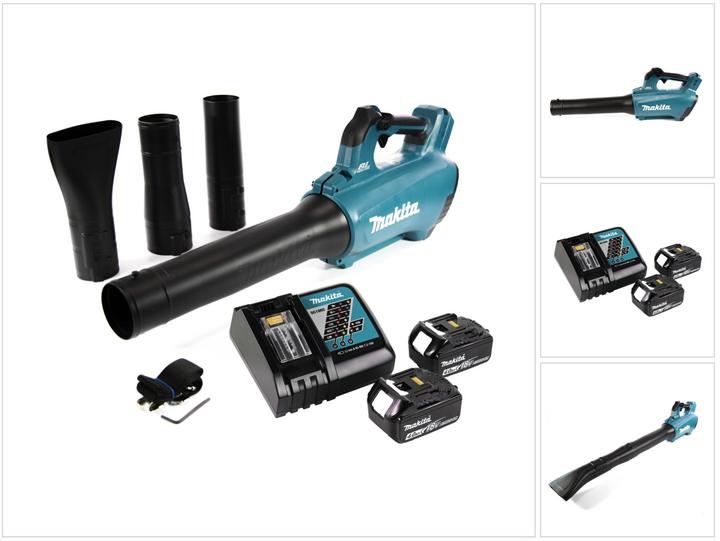 Actual product image Makita DUB 184 RM Battery blower 18 V Brushless + 2x battery 4.0 Ah + charger (Rechargeable battery operated, Leaf blower)