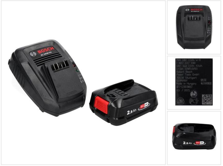 Produktbild Bosch Home & Garden Starter-Set PBA 18V (1x2,5Ah) + AL 1830 CV (18 V)