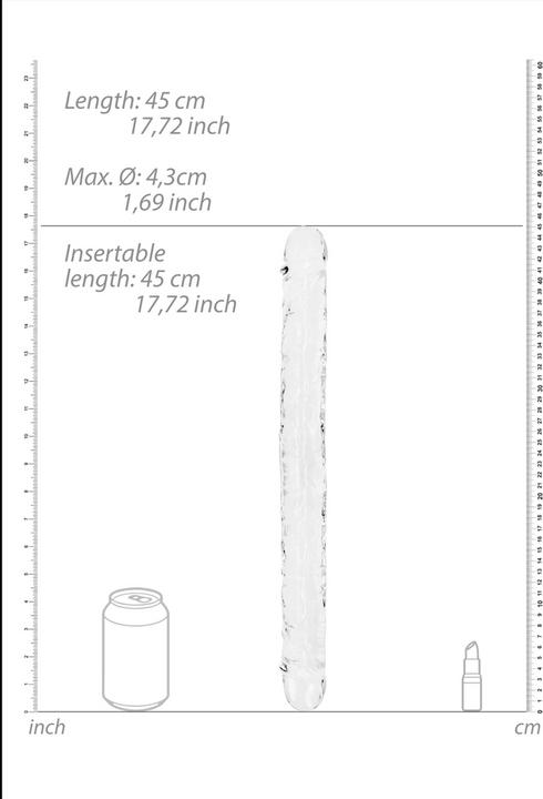 Actual product image RealRock Realistic Double Dong - 18" / 45 cm