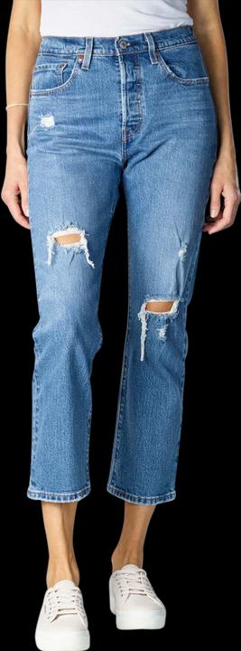 Produktbild Levis 501 Cropped Jeans Straight Fit charsleten ends (W26/L26)