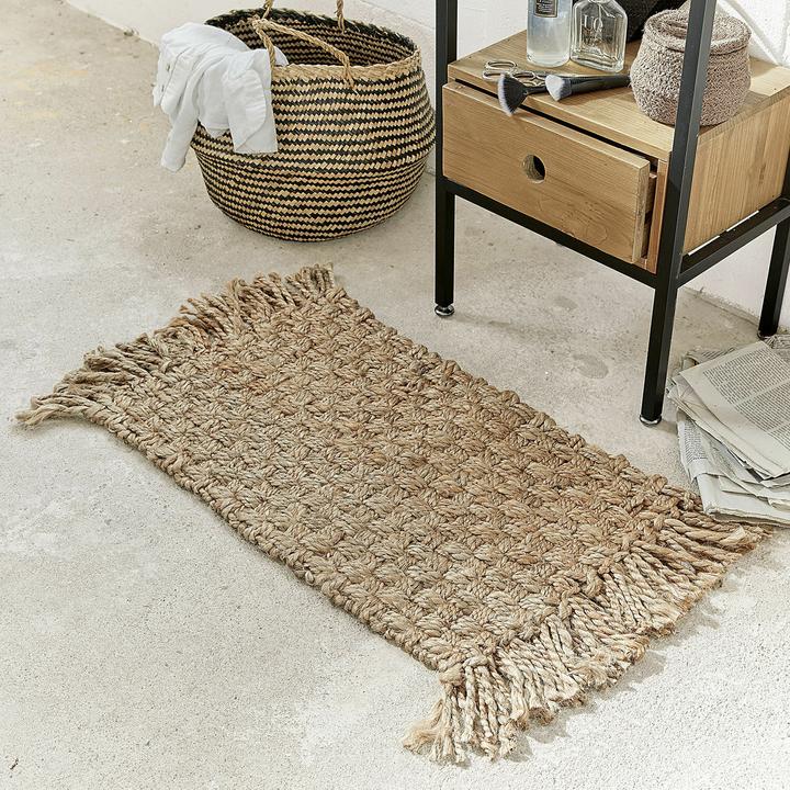 Produktbild Loberon Fussmatte Moody braun (60 x 60 x 40 cm)
