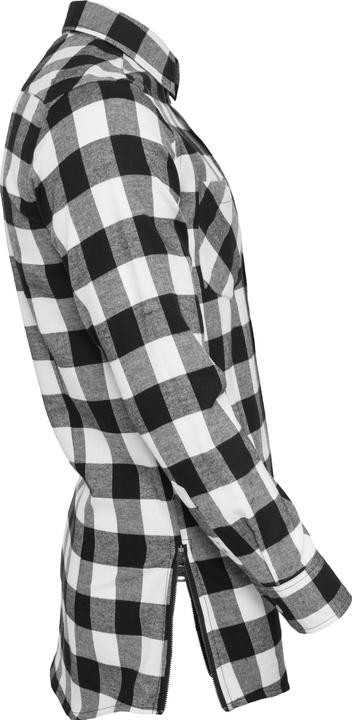 Immagine prodotto Urban Classics Camicia in flanella a quadri lunga con zip laterale (S)