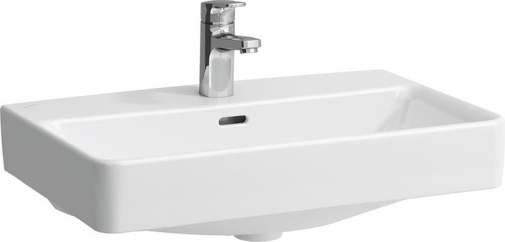 Produktbild Laufen Pro S Waschtisch-Schale, 1 Hahnloch, mit Überlauf, 600x380mm, US. geschliffen, H812953 (570 mm, 200 mm)